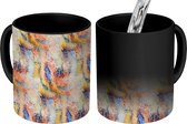 Magische Mok - Foto op Warmte Mokken - Koffiemok - Patroon - Abstract - Kunst - Verf - Magic Mok - Beker - 350 ML - Theemok