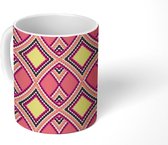 Mok - Koffiemok - Vormen - Abstract - Patronen - Mokken - 350 ML - Beker - Koffiemokken - Theemok