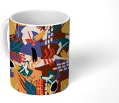 Mok - Koffiemok - Abstract - Patronen - Collage - Mokken - 350 ML - Beker - Koffiemokken - Theemok