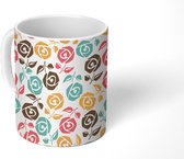 Mok - Koffiemok - Bloem - Rozen - Design - Mokken - 350 ML - Beker - Koffiemokken - Theemok