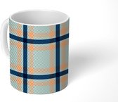 Mok - Koffiemok - Plaid - Patronen - Abstract - Mokken - 350 ML - Beker - Koffiemokken - Theemok