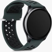 kwmobile 2x armband voor Oneplus Watch - Bandjes voor fitnesstracker in zwart / grijs / donkergroen / zwart