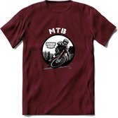 MTB T-Shirt | Mountainbike Fiets Kleding | Dames / Heren / Unisex MTB shirt | Grappig Verjaardag Cadeau | Maat XL