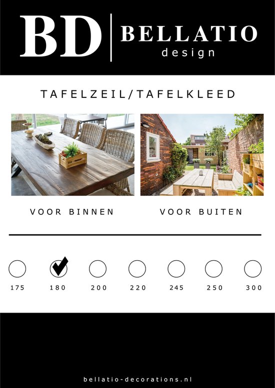 Table Cloth Martina Home Tafelkleed 180x140 Cm Waterafstotend En