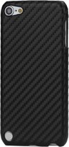 Peachy Carbon fiber style hoesje iPod Touch 5 6 7 hardcase beschermhoes zwart