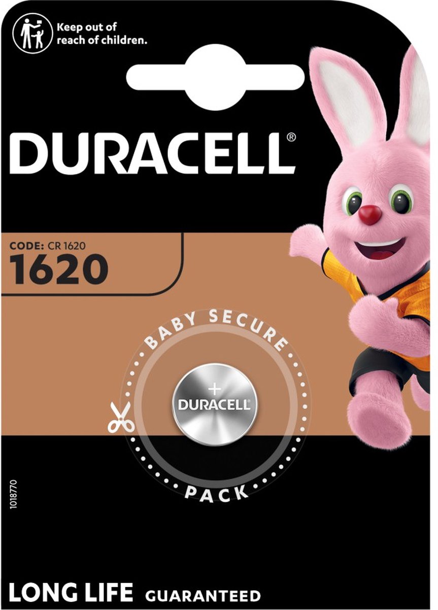 Duracell CR1620 - Lithium batterij - DL1620 - 1 stuk