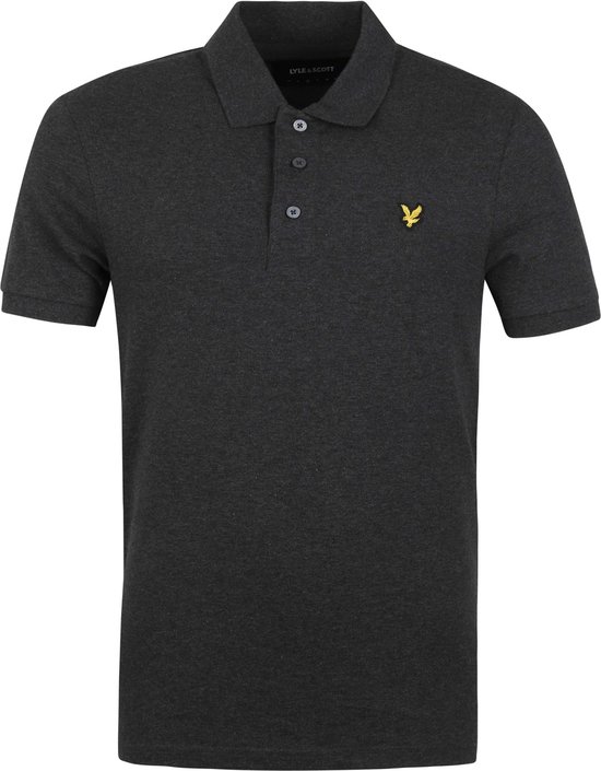 Lyle and Scott - Polo Charcoal - - Heren Poloshirt Maat L