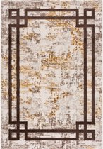 Magic Floor - Tapijt - Woonkamer - Vloerkleed Pera 0343A - Beige - Polyester - (300x80cm)