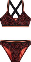 WE Fashion Meisjes bikini met zebradessin