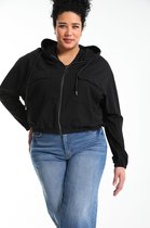 Paprika Dames Korte sweater met capuchon - Pyjamashirt - Maat 44