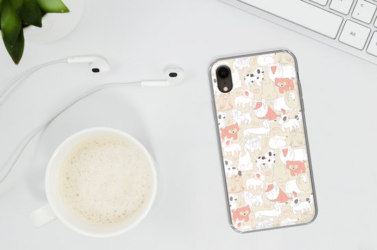 Coque iPhone XR - Motifs - Chien - Nourriture pour chiens pour chien - Coque de téléphone en Siliconen -