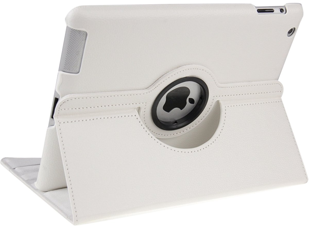 Mobigear Tablethoes geschikt voor Apple iPad 4 (2012) Hoes | Mobigear DuoStand Draaibare Bookcase - Wit