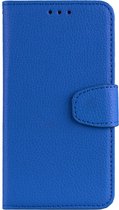 Mobigear Telefoonhoesje geschikt voor Xiaomi Mi 8 SE Hoesje | Mobigear Wallet Bookcase Portemonnee | Pasjeshouder voor 3 Pasjes | Telefoonhoesje voor Pinpas / OV Kaart / Rijbewijs - Blauw
