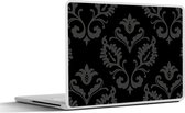 Laptop sticker - 11.6 inch - Barok - Zwart - Patroon - 30x21cm - Laptopstickers - Laptop skin - Cover