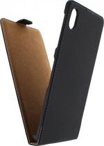 Sony Xperia M4 Aqua Hoesje - Mobilize - Ultra Slim Serie - Kunstlederen Flipcase - Zwart - Hoesje Geschikt Voor Sony Xperia M4 Aqua