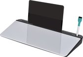 Vinsetto Tafel organizer memobord voor bureau met tabletstandaard glas PP 923-041