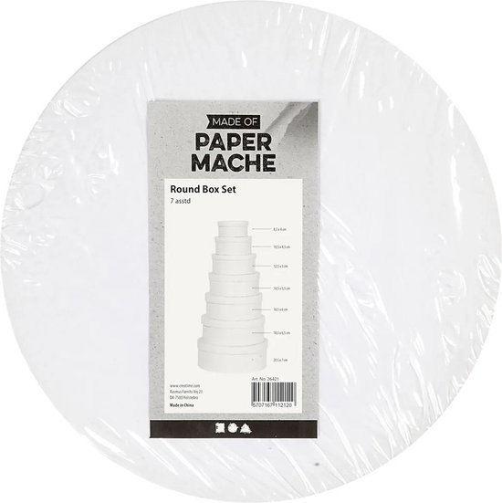 Boîte ronde blanche 10,5 cm