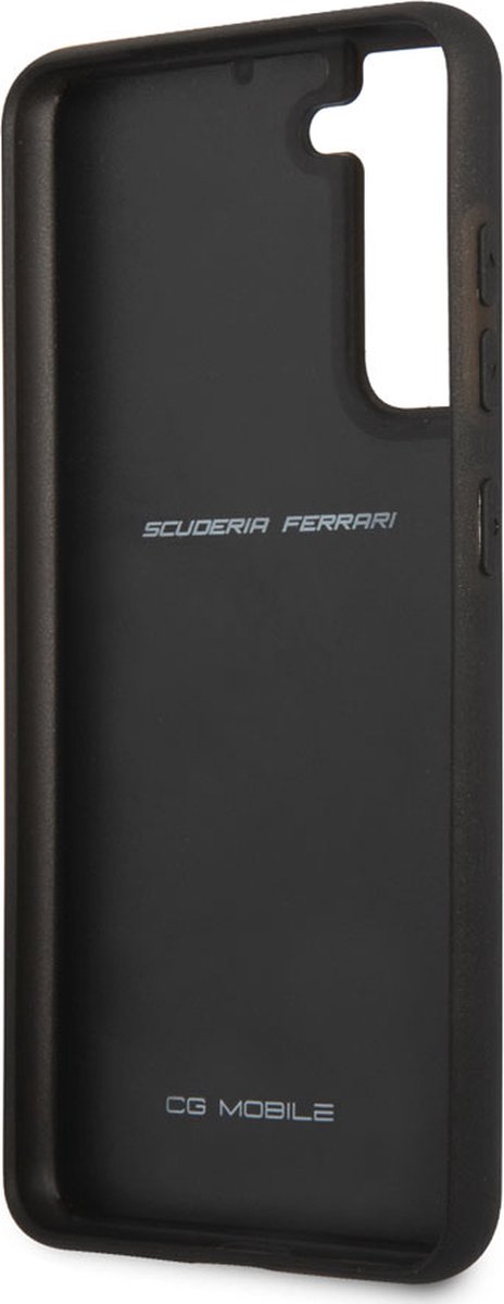 Samsung Galaxy S21 FE Backcase hoesje - Ferrari - Effen Zwart - Carbon van Ferrari — afbeelding 5