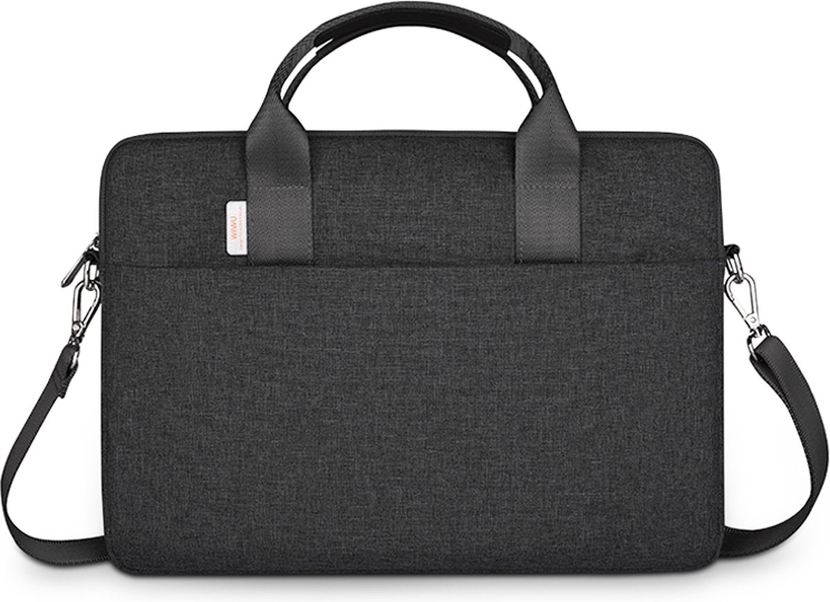 WIWU - Laptoptas geschikt voor Macbook - Laptophoes 14 Inch - Minimalist Laptop Bag - Zwart