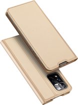 Dux Ducis - Telefoonhoesje geschikt voor Xiaomi Redmi Note 11 Pro Plus - Skin Pro Book Case - Goud