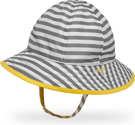 Sunday Afternoons - UV Omkeerbare SunSkipper Bucket hoed voor baby's - Kids' Outdoor - Steengroeve/Citroen - maat 0-6M