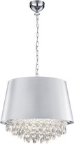 Moderne Hanglamp  Loreley - Metaal - Chroom