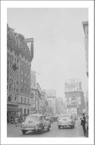 Walljar - New York '48 - Zwart wit poster