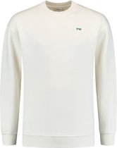 Purewhite -  Heren Relaxed Fit   Sweater  - Wit - Maat S