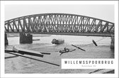 Walljar - Willemsspoorbrug '82 - Zwart wit poster