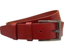Riem - Rood - Echt Leer - 3.5 cm Breed - Riem Dames - Totale lengte riem 115 cm - Taille maat 95 cm