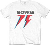 David Bowie - 75th Logo Heren T-shirt - 2XL - Wit