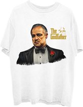 The Godfather - Don Sketch Heren T-shirt - S - Wit