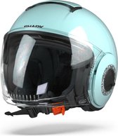 Shark Nano Swarovski Crystal Blank Grn Pastel Groen Jethelm - Motorhelm - Maat M