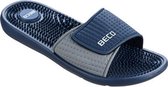 Beco Badslippers Met Klittenband Donkerblauw Heren Maat 44