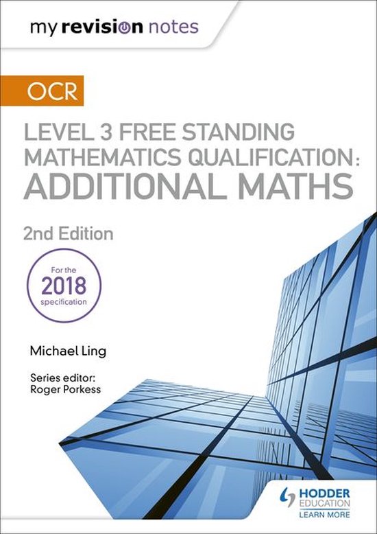 Foto: My revision notes ocr level 3 free standing mathematics qualification additional maths 2nd edition 