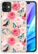Geschikt voor iPhone 11 Case Butterfly Roses