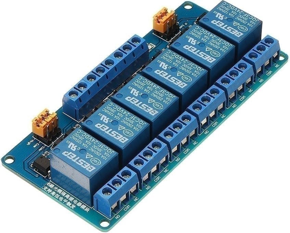 Devantech 8-kanaals, 1A Optisch Geïsoleerde USB-relaismodule - RobotShop