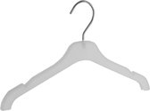 De Kledinghanger Gigant - 50 x Kinderhanger kunststof frosted met rokinkepingen, 32 cm