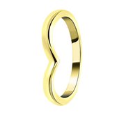 Goldplated ring v-vorm