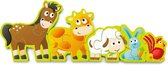 Hape Vormenpuzzel Dieren En Getallen Hout 34 Cm 10-delig