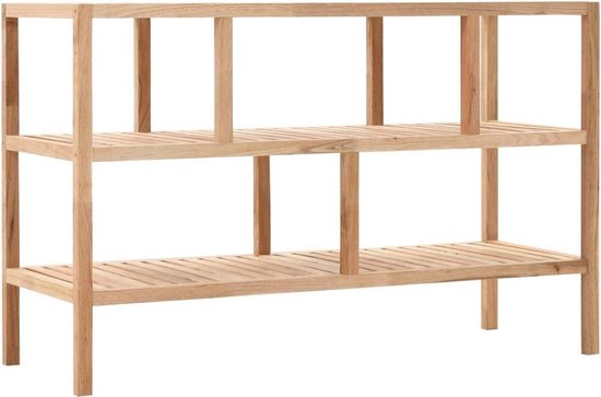 Badkamerschap 100x40x65 cm massief walnotenhout (Incl 2 handdoeken) -  Badkamerkast -... | bol.com