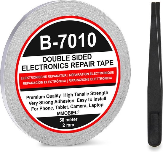 Makkelijk te lezen Laat je zien Millimeter MMOBIEL 2mm Dubbelzijdige Tape 50m Rol (WIT) voor Mobiele Telefoon / Tablet  Reparatie | bol.com