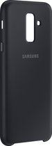 Samsung Galaxy A6+ (2018) Hoesje - Samsung - Dual Layer Serie - Hard Kunststof Backcover - Zwart - Hoesje Geschikt Voor Samsung Galaxy A6+ (2018)