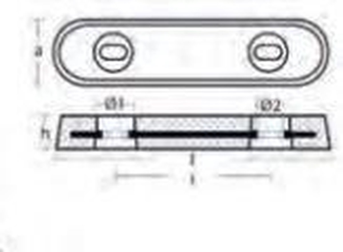 Tecnoseal Oude Anode Zilver 250 x 63 mm