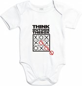 Romper Think outside the box Wit 74/80