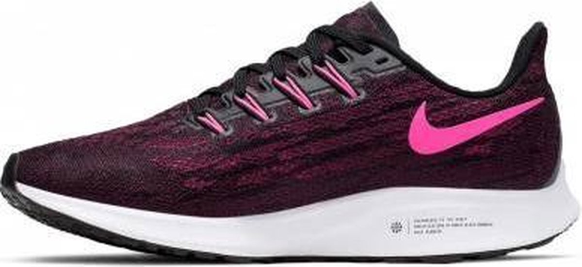 Nike Air Zoom Pegasus 36 hardloopschoenen dames zwart/roze | bol.com