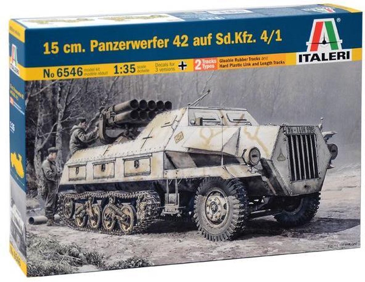Italeri Sd.kfz 4 1 15 Cm Panzerwerfer 42 1:35 (Ita6546s) modelbouwsets hobbybouwspeelgoed voor kinderen modelverf en accessoires
