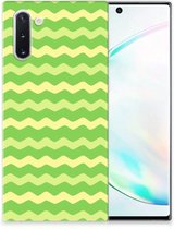 TPU bumper Geschikt voor Samsung Galaxy Note 10 Waves Green