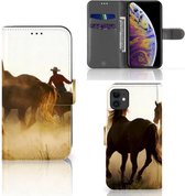 Geschikt voor iPhone 11 Telefoonhoesje met Pasjes Design Cowboy