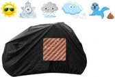 Bavepa Fietshoes Met Insteekvak Voor Markeringsbord Polyester Geschikt Voor Cube Kid 160 2017 Meisjes Zwart Inclusief Bevestigingshaken